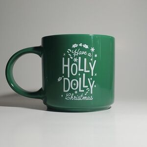 Official Dolly Parton Green Holiday Mug "Have a Holly Dolly Christmas" 16 oz NEW